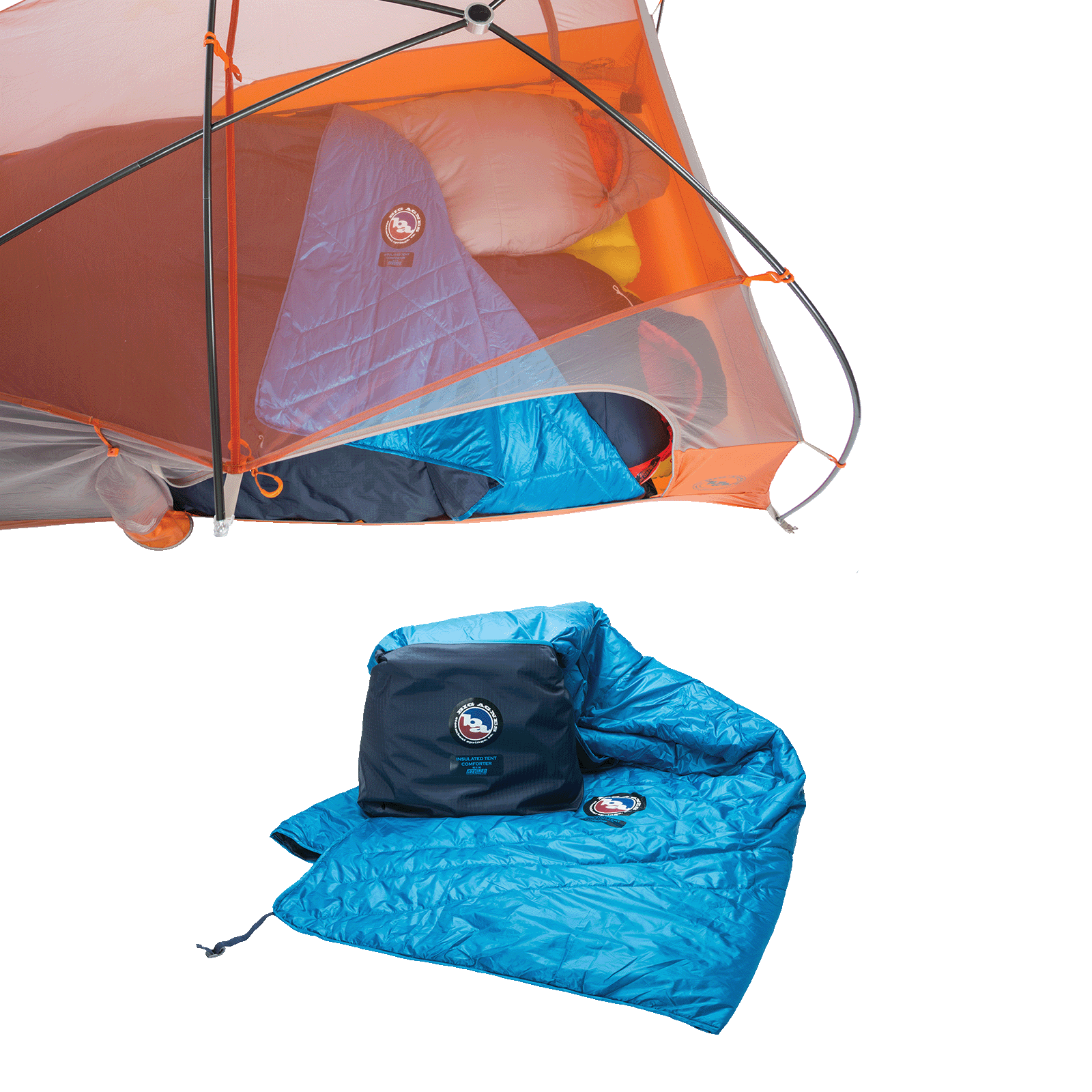 Big Agnes Insulated Tent Comforter Blue / Navy 90x90