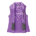 Purple vest unzipped