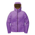 Purple hooded jacket zipped