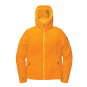 Yellow hooded jacket zipped