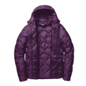 Purple Puffer Jacket Open