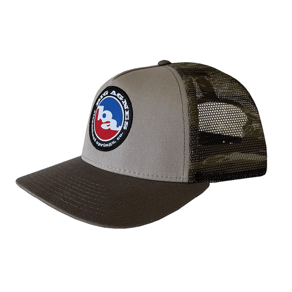 Classic Logo Trucker Hat - Steel / Tiger Camo