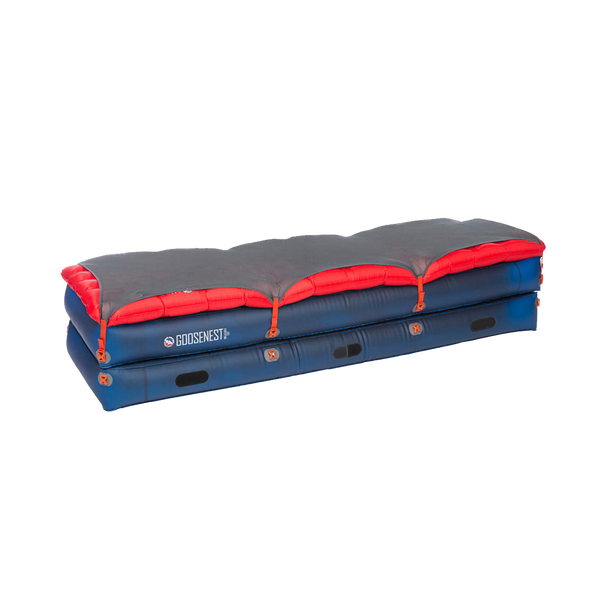 Goosenest Double Decker Inflatable Cot Stacked with Pad