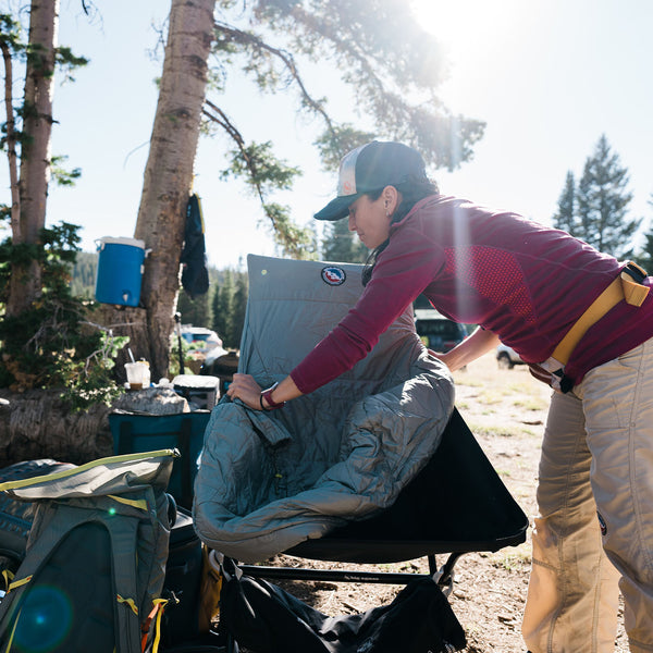 Insulated Cover - Big Six Camp Chair In Action